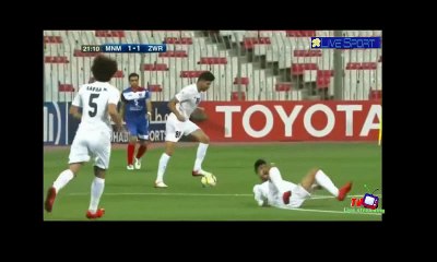 كاس الاتحاد الاسيوي مباراه الزوراء العراقي والمنامه البحريني  الشوط الاول  12_3_2018