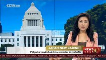 Japanese PM picks hawkish defense minister in cabinet reshuffle