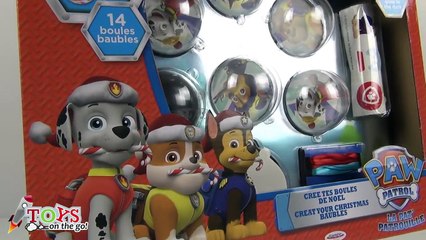 Crea tus bolas de Navidad de la Patrulla Canina