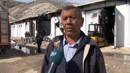 Beypazarı'nda tüp deposunda korkutan patlama