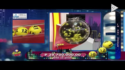 PCSO 9 PM Lotto Draw, March 12, 2018