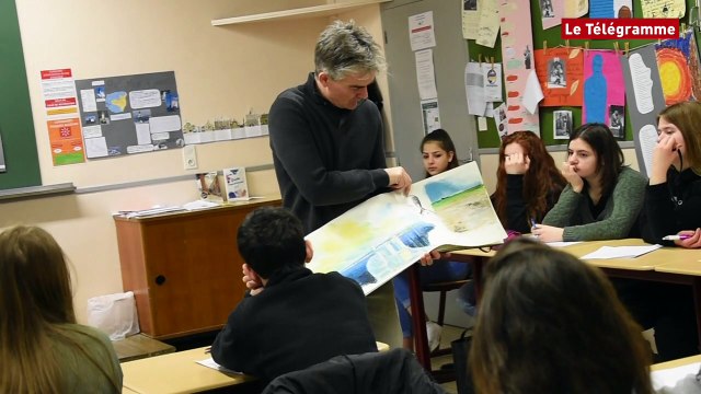 Quimper. Emmanuel Lepage au contact de collégiens