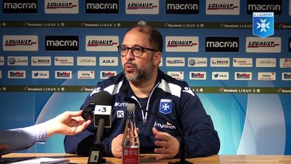 Conférence de presse de Pablo Correa avant Sochaux - AJA
