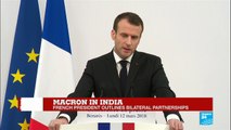 Emmanuel Macron in India: French president holds press conference in Varanasi