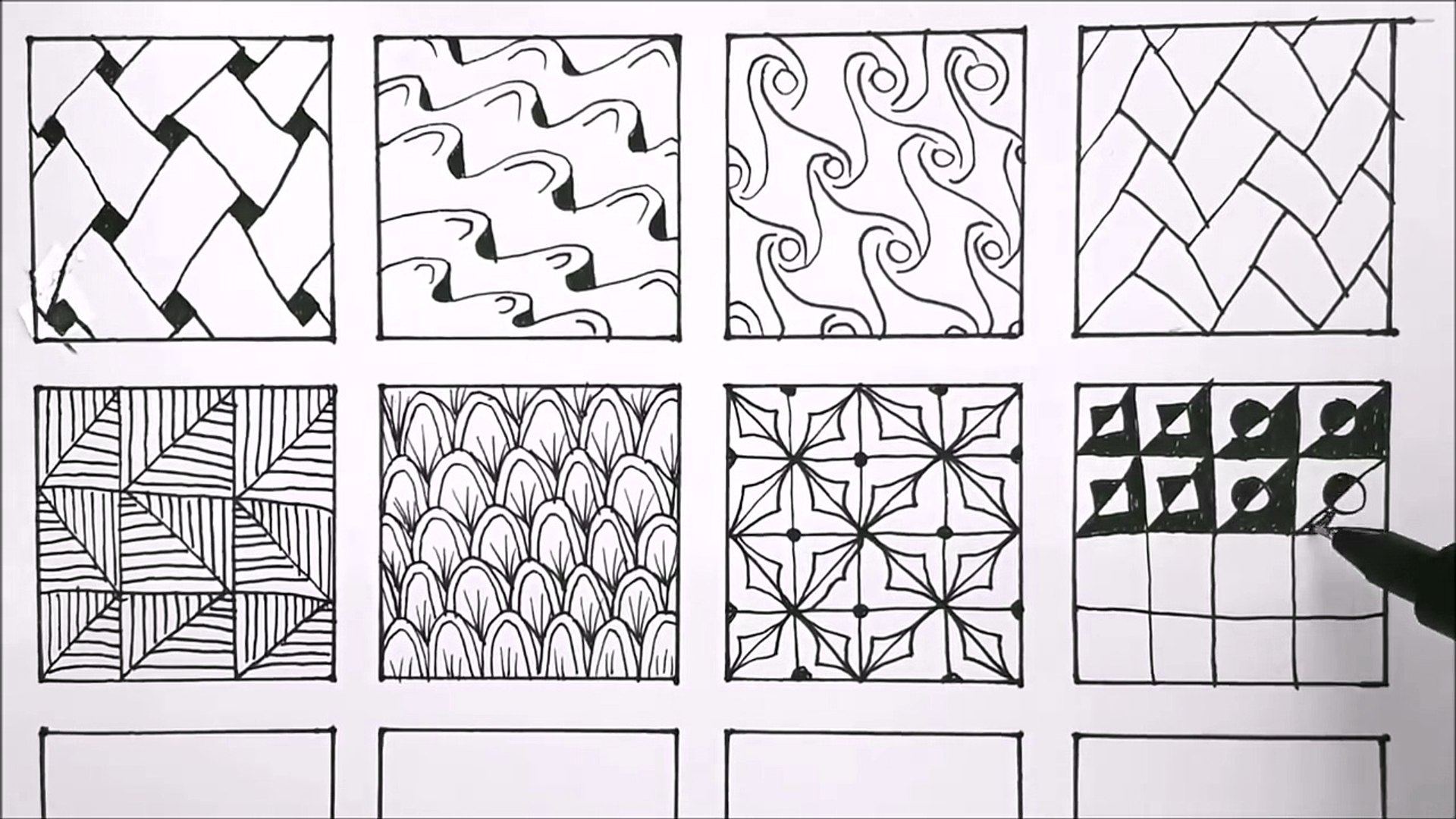 Patterns For Doodling | 24 Doodle Patterns, Zentangle Patterns, Mandala Patterns