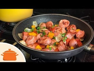 Linguiça Toscana Grelhada na Frigideira