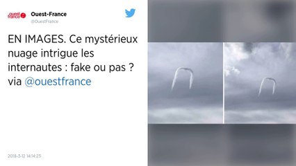 EN IMAGES. Ce mystérieux nuage intrigue les internautes : fake ou pas ?