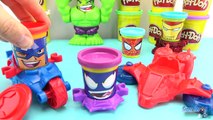 Pate à modeler Play Doh Marvel Super Heros Captain America Spiderman Venom Jouet Toy Review