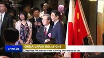 Japanese PM attends event marking anniversary of ties between China and Japan