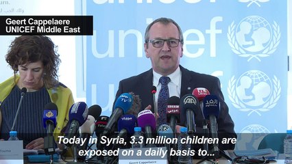 Children increasingly exposed in Syria conflict: UNICEF