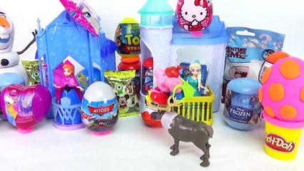 Peppa Pig Copos Surpresas e Balinhas & George Sonha Frozen Ovos Galinha Pintadinha Massinha Play Doh