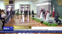 Mexican president faces plunging approval ratings
