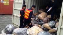 China seizes 22,100 tons of smuggled foreign solid wastes