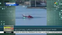 Mueren 2 personas al estrellarse un helicóptero en Nueva York