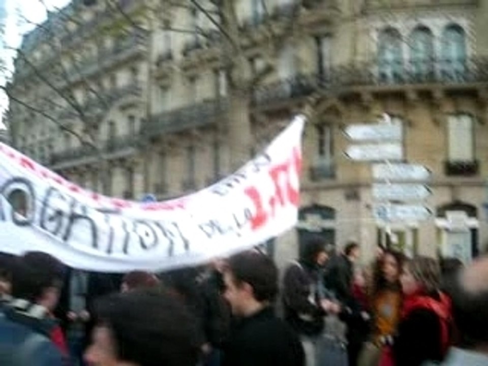 Manifestation étudiante du 27 nov 2007