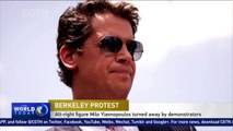 Alt-right commentator turned away by demonstrators in UC Berkeley
