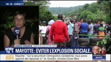 Mayotte: la ministre des Outre-Mer Annick Girardin estime avoir "apporté des réponses" sur les questions de sécurité et d'immigration clandestine