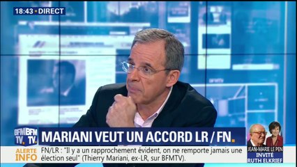 Sans alliance, Les Républicains "perdront les législatives et les présidentielles", assure Thierry Mariani