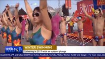 Winter swimming in northern China: Ushering in 2017 with an outdoor plunge