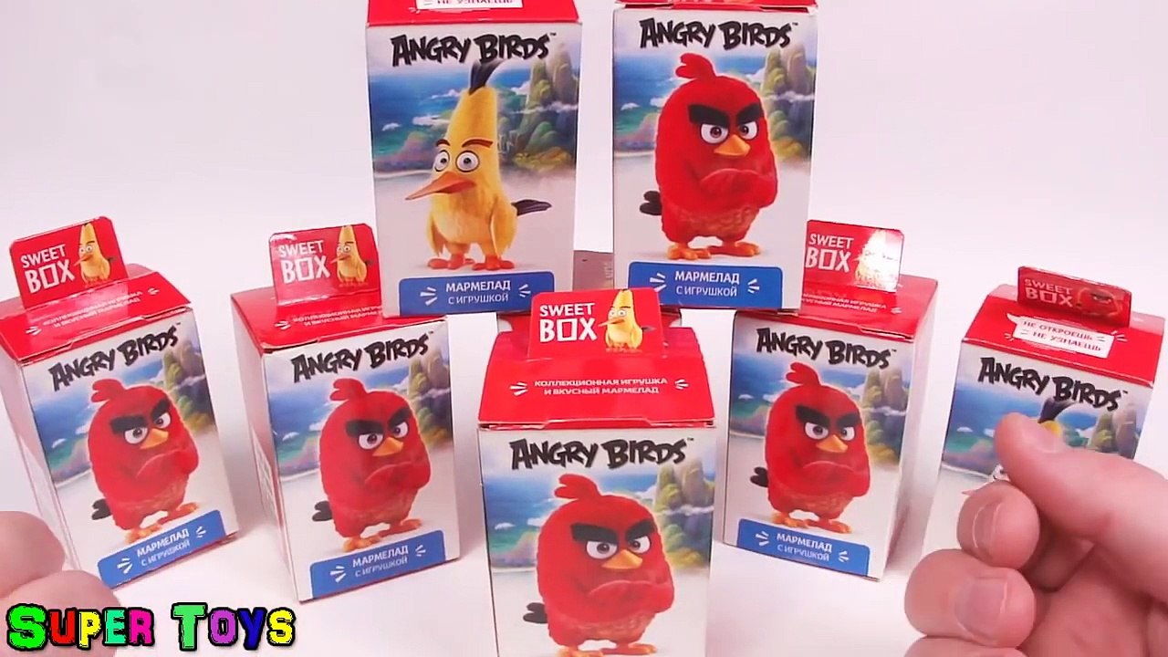 СВИТ БОКС Angry Birds Movie Энгри Бёрдс В Кино Коробочки Сюрприз Sweet Box Unboxing Surprise Toys