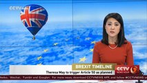 UK PM Theresa May to trigger Article 50 as planned