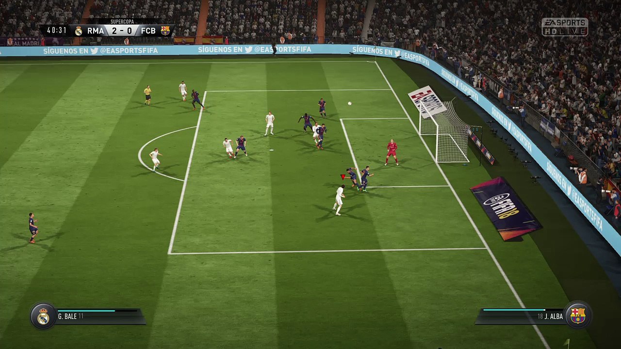 FIFA 18:REAL MADRID VS BARCELONA SUPERCOPA DE ESPAÑA NIVEL LEYENDA