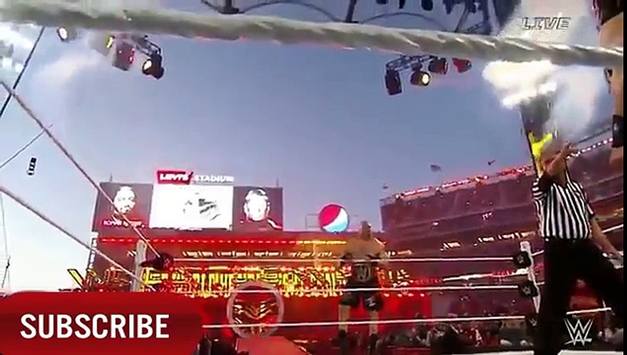 Roman Reigns Vs Brock Lesnar universel Championship Full Match  on dailymotion