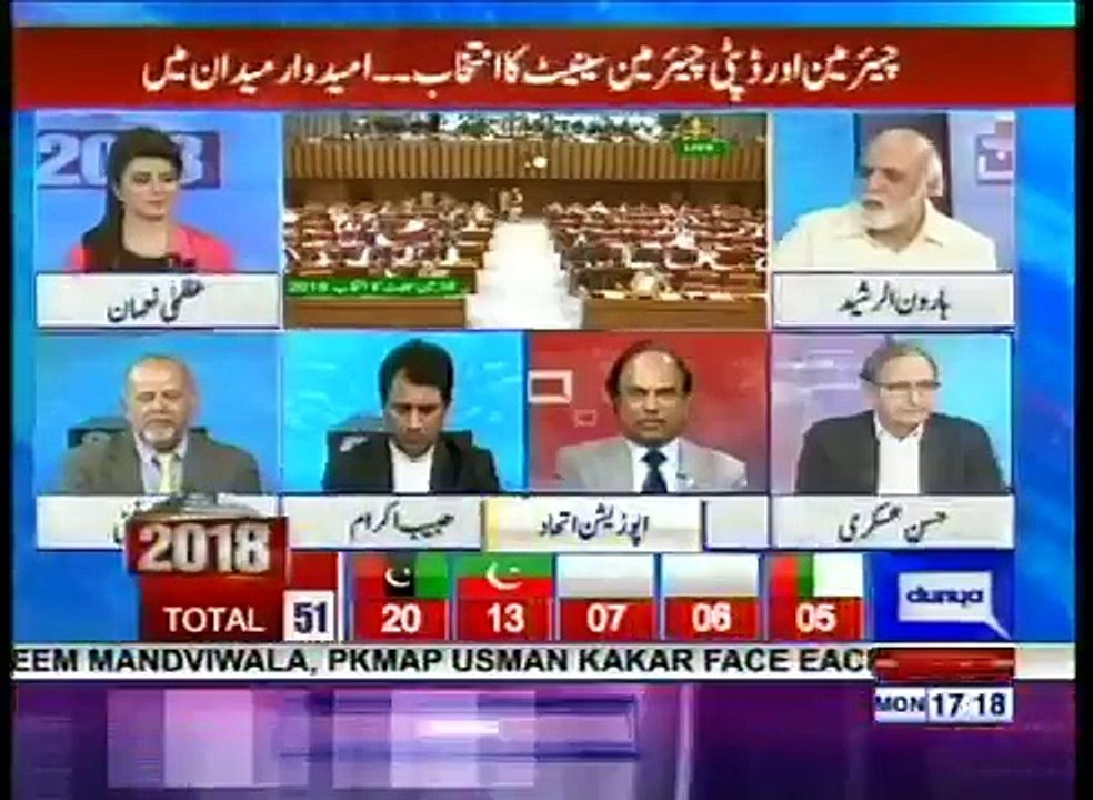 I suggested Imran Khan to support the Balochistan candidate as you don't have the numbers to bring your own- Haroon Rasheed