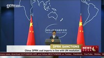 China says DPRK coal imports in line with UN resolution