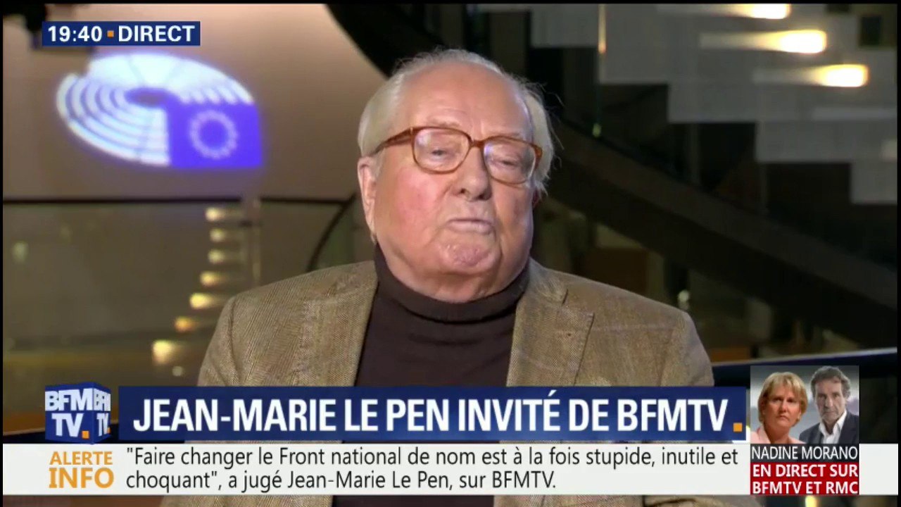 "Faire un congrès prétendument national avec un étranger me paraît paradoxal", estime Jean-Marie Le Pen au sujet de Steve Bannon