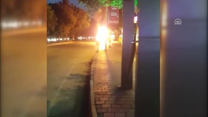 Seyir Halindeki Lpg'li Araç Aniden Tutuştu