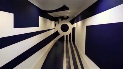 O impressionante efeito visual no túnel do Málaga.