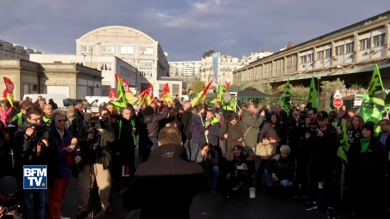 Les 80 ans de la SNCF perturbés par des manifestants à la gare de Lyon