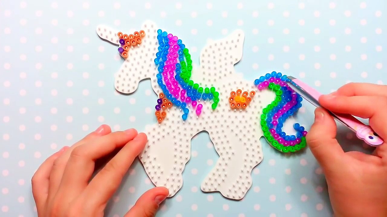 Tuto Perles à repasser (Hama) - Licorne de My Little Pony !