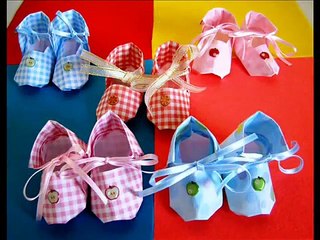 Origami Maniacs 67: Origami Baby Shoes 折り紙赤ちゃんの靴