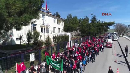 Karabük'te 'Milli Birlik ve Bütünlüğe Destek' Yürüyüşü