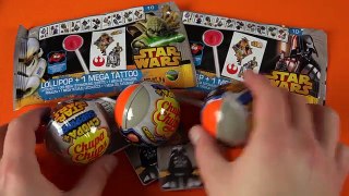 STAR WARS MEGA TATTOO & Surprise Eggs & Party Bag Chuppa Chups