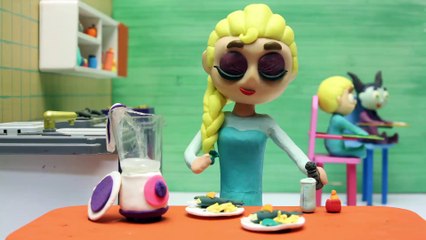 Princesa Elsa Hace Tortitas Dibujos Animados Infantiles Con Play Doh