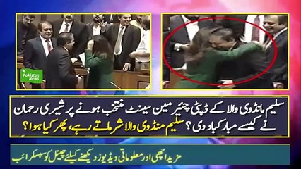 Pakistan News - Watch How Sherry Rehman Congratulates Saleem Mandviwala - YouTube