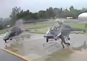 Video Shows Helicopter Blades Collide at Pasadena Police Heliport