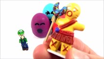 Play Doh surprise eggs to help children learn their emotions - Shrek, Mario Bros. Cars.