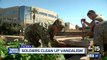 Soldiers help restore vandalized memorial in Phoenix