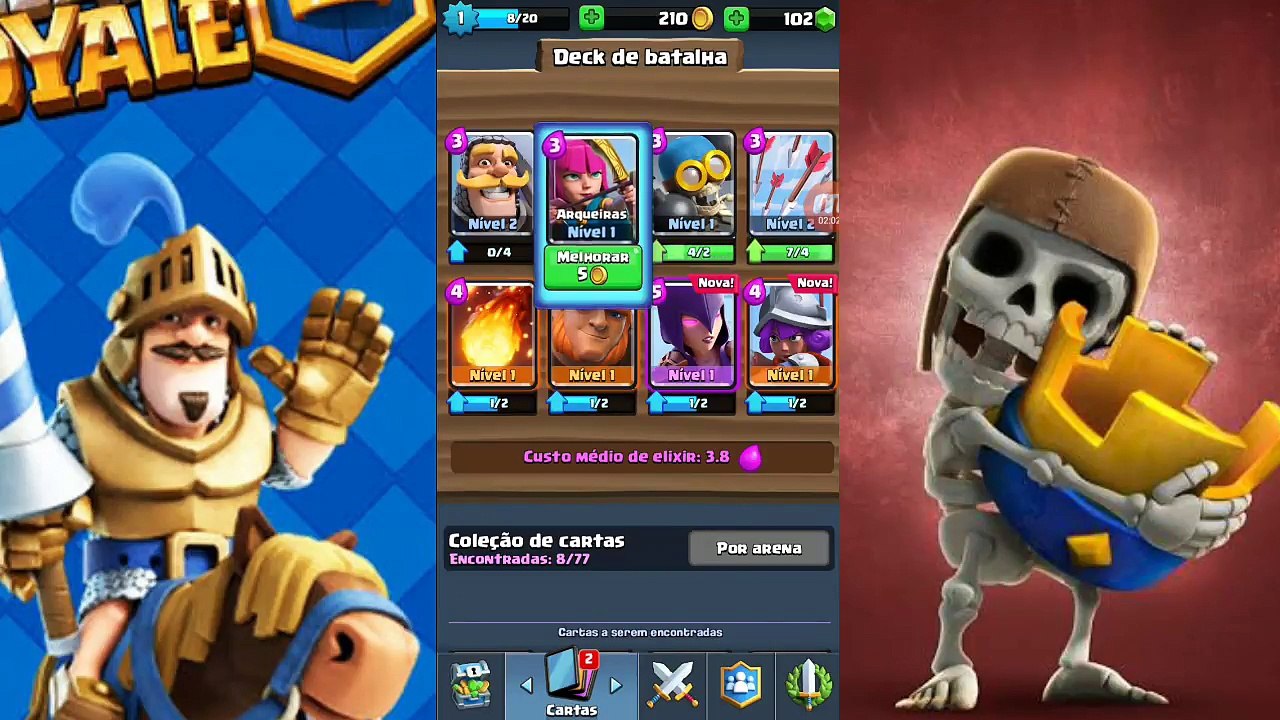 Como me sai  no clash royale