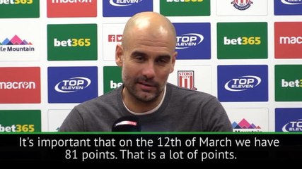 Download Video: Doesn't matter when City win Premier League title - Guardiola