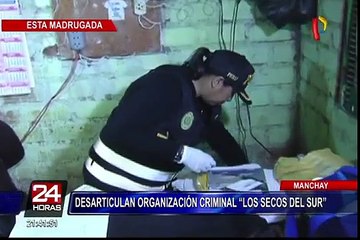 Manchay: en megaoperativo policial se desbarató peligrosa organización criminal
