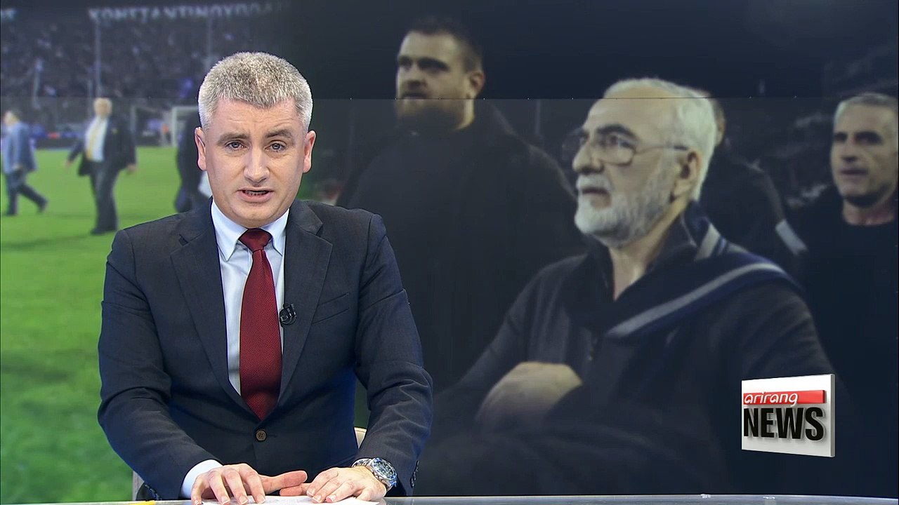 Greek Super League halted as armed PAOK Salonika owner invades pitch