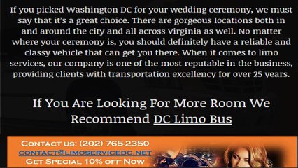 A Perfect Ride For The Groom And The Bride – DC Limo Rental