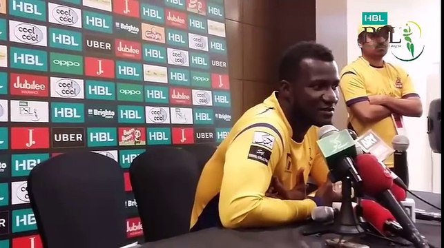 Darren Sammy Press Conference Quetta Gladiators Vs Peshawar Zalmi 10 March HBL PSL 2018