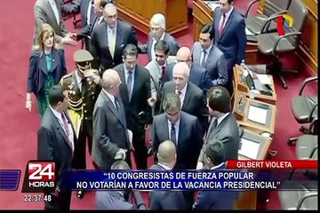 Gilbert Violeta: 10 congresistas de FP no votarían a favor de la vacancia presidencial