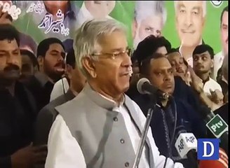 Khawaja Asif ke face per Ink- Latest News